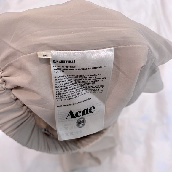 Acne Studios Beige Tailored Shorts with Lining Size EU 34 / US 4 XS - Picture 7 of 7